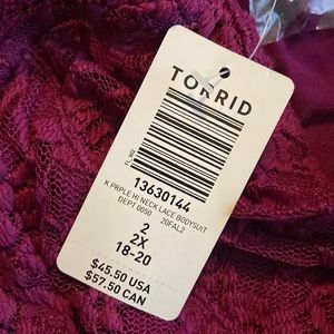 purple lace bodysuit